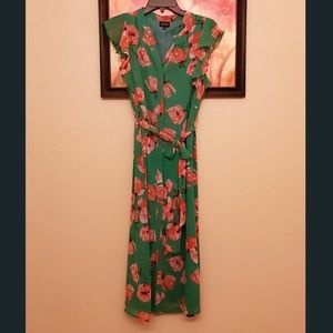 Green Floral Dress